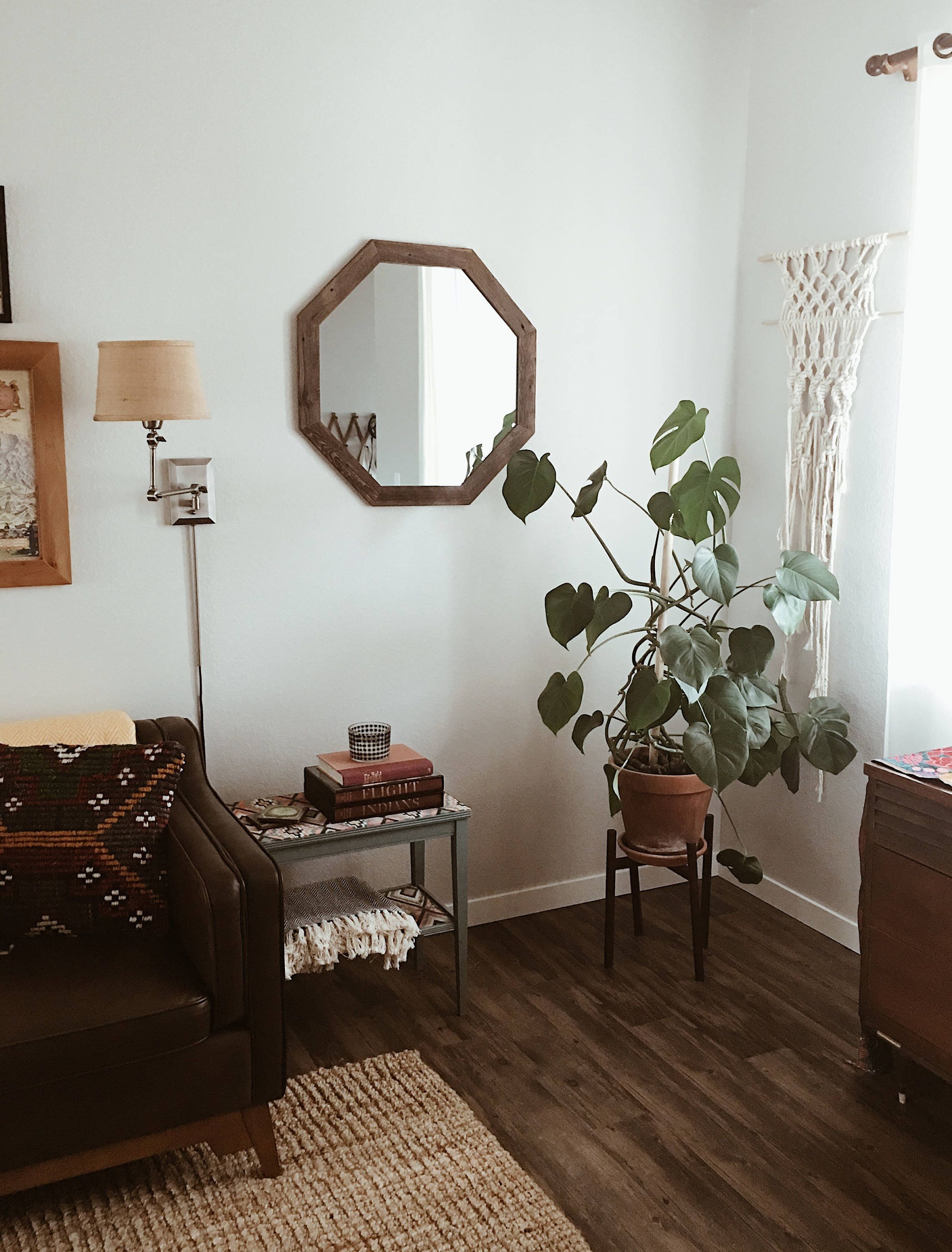 Mirror, Wall Mirror, Rustic Mirror, Modern Decor, Bathroom Mirror, Geometric Mirror, Wood Mirror, Large Mirror, Vanity Mirror, Mirrors, Home