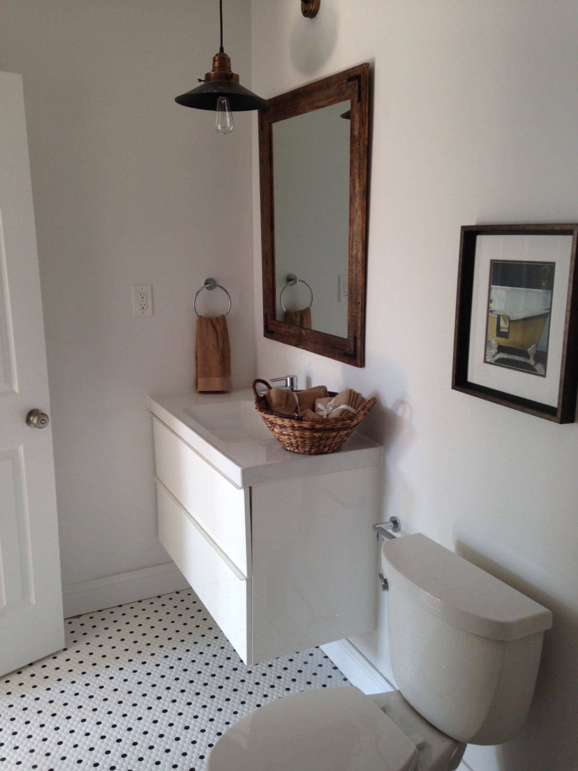 Wood Mirror, Rustic Wall Mirror, Large Wall Mirror, Vanity Mirror, Bathroom Mirror, Rustic Mirror, Reclaimed Wood Mirror, Framed Mirror
