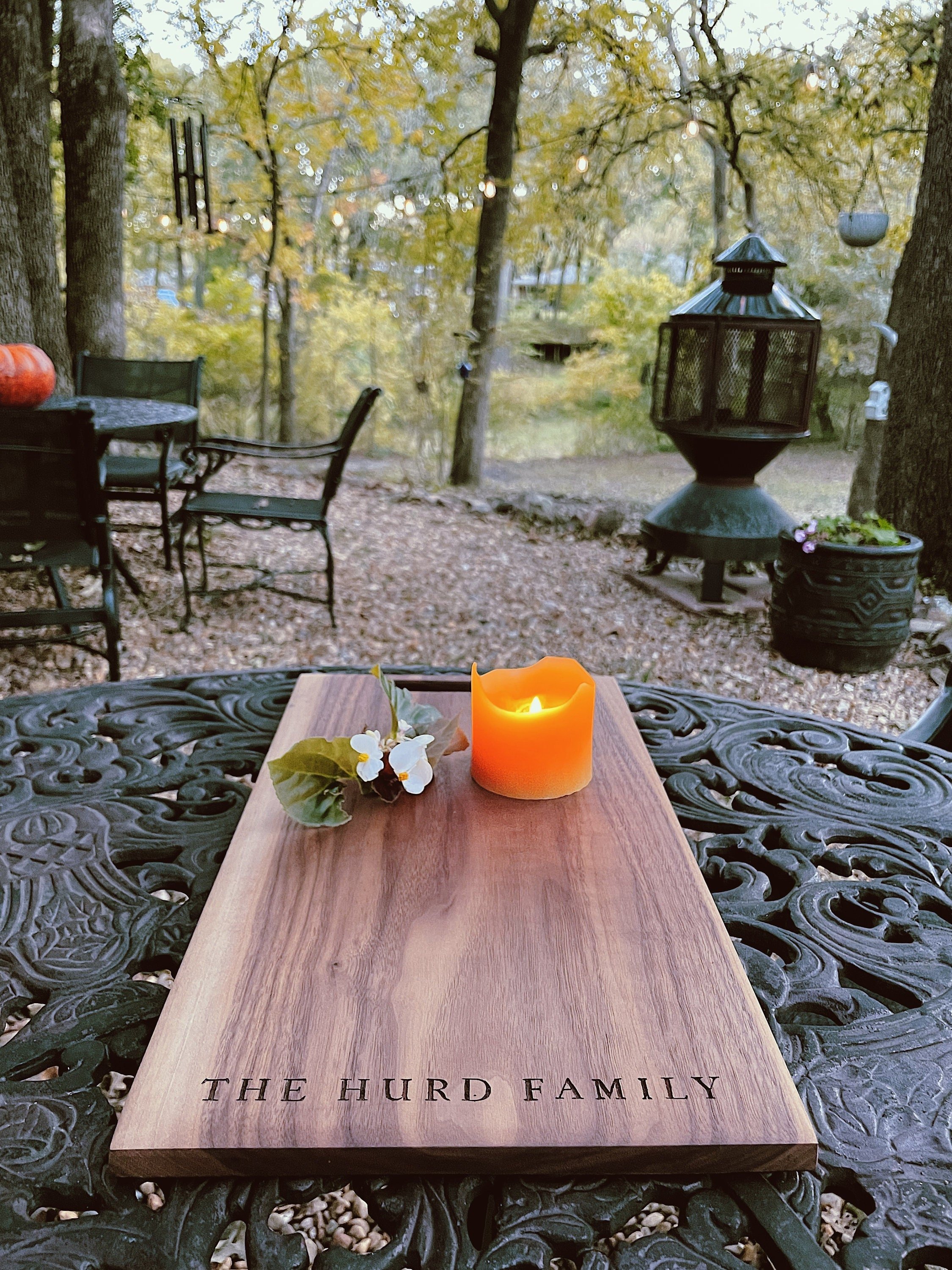 Personalized Engraved Cheese Board for Family Gift, Custom Engraved Charcuterie Board in Walnut, White Oak, or Maple, Cutting Board
