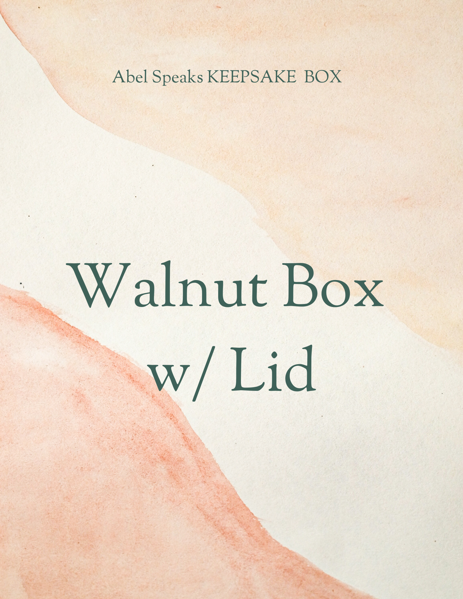 Walnut Keepsake Box
