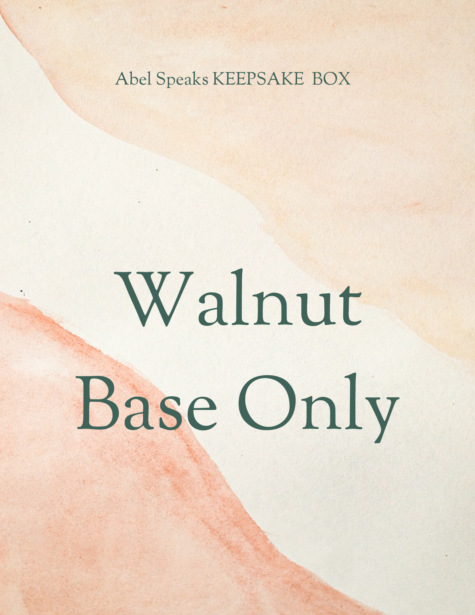 Walnut Box Base
