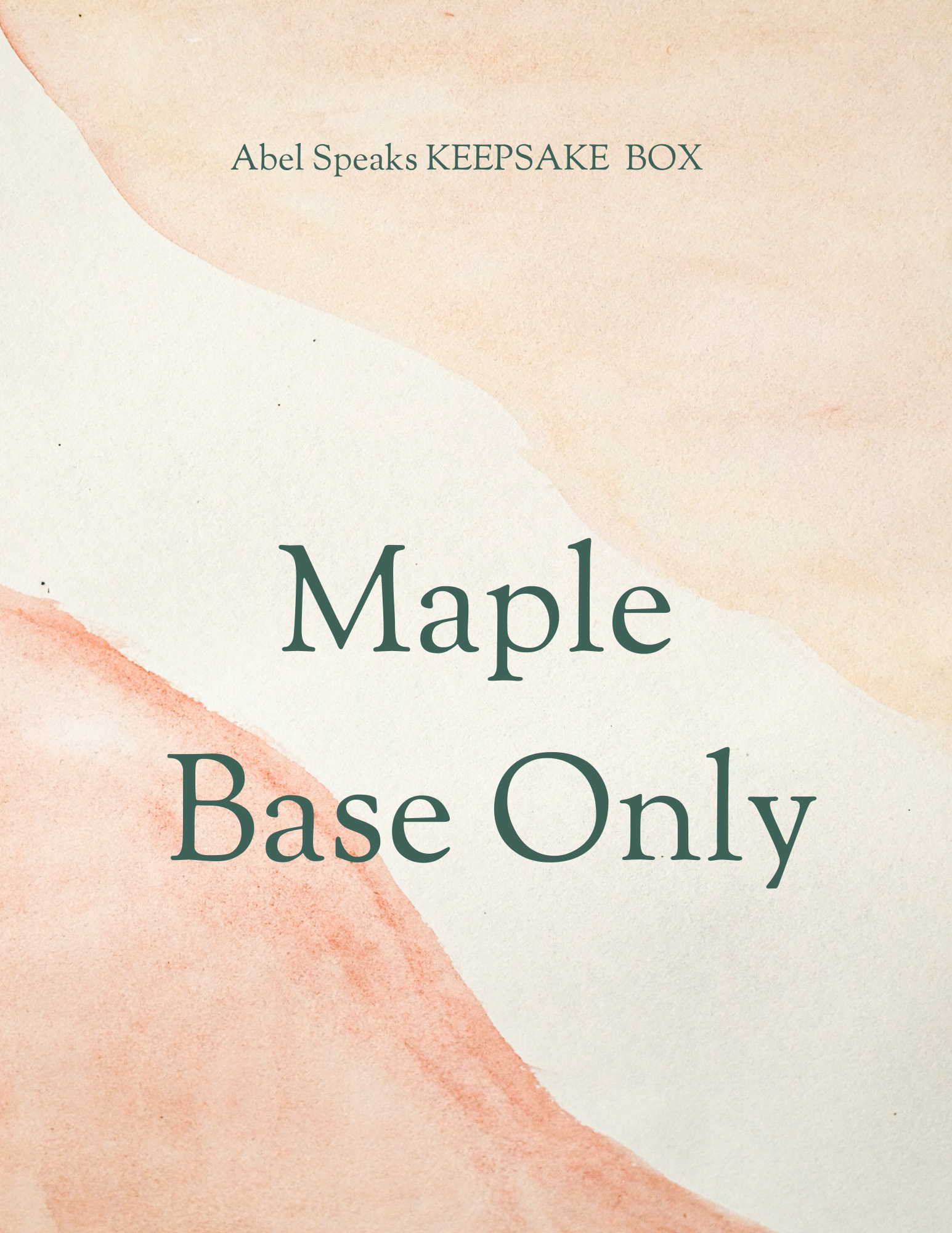 Maple Box Base