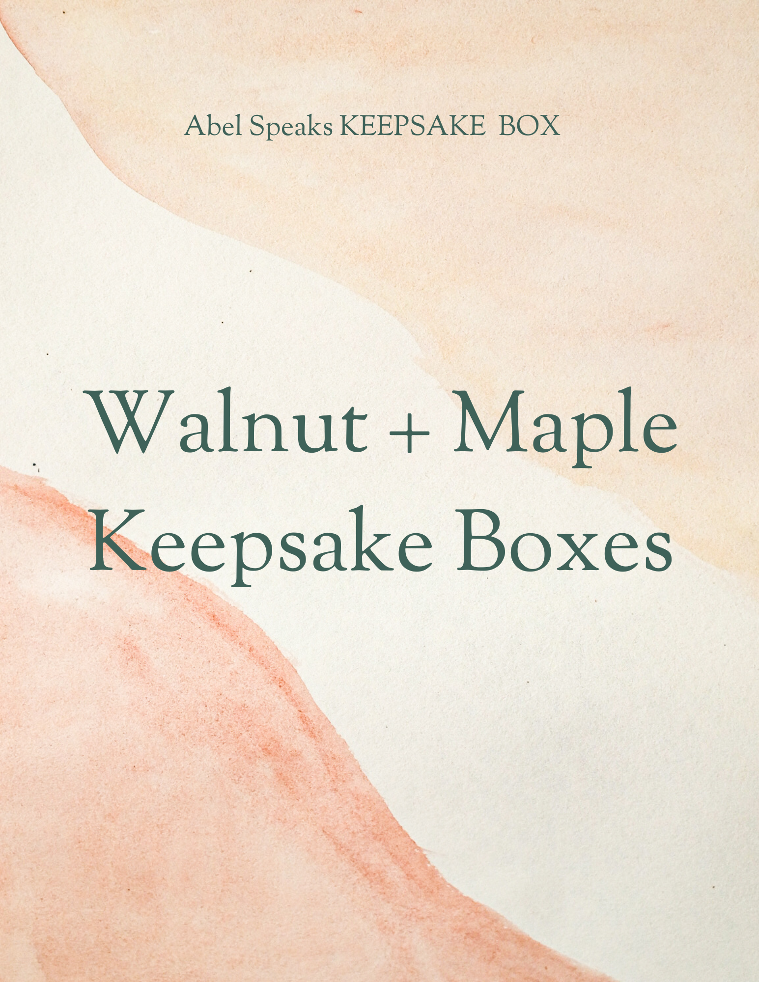 Walnut + Maple Keepsake Boxes