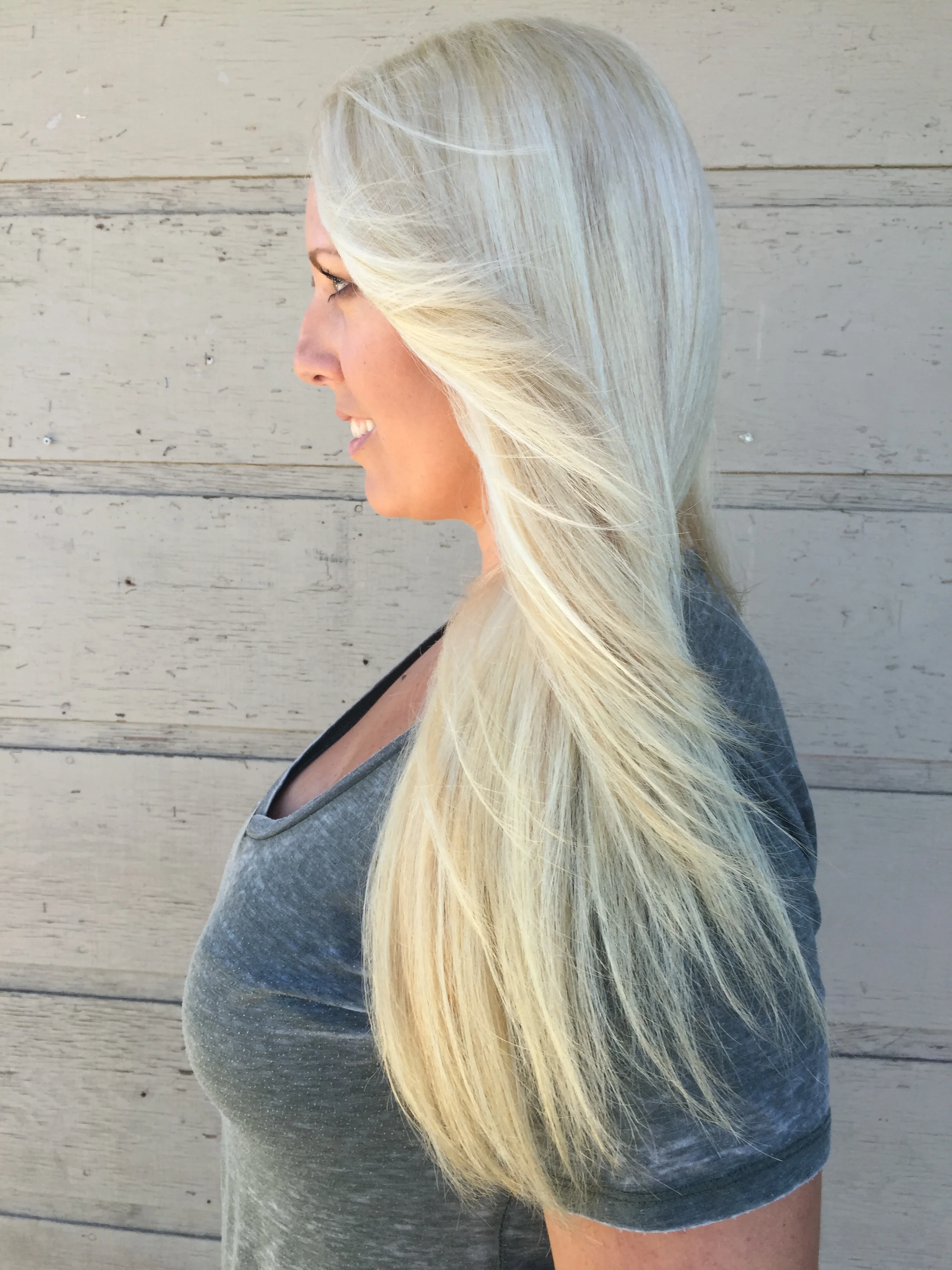 smokey platinum blonde