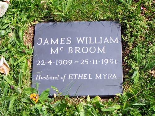 Slate cremation plaque incised letters with silver infill.