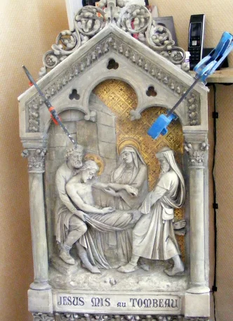 The plaque almost finished