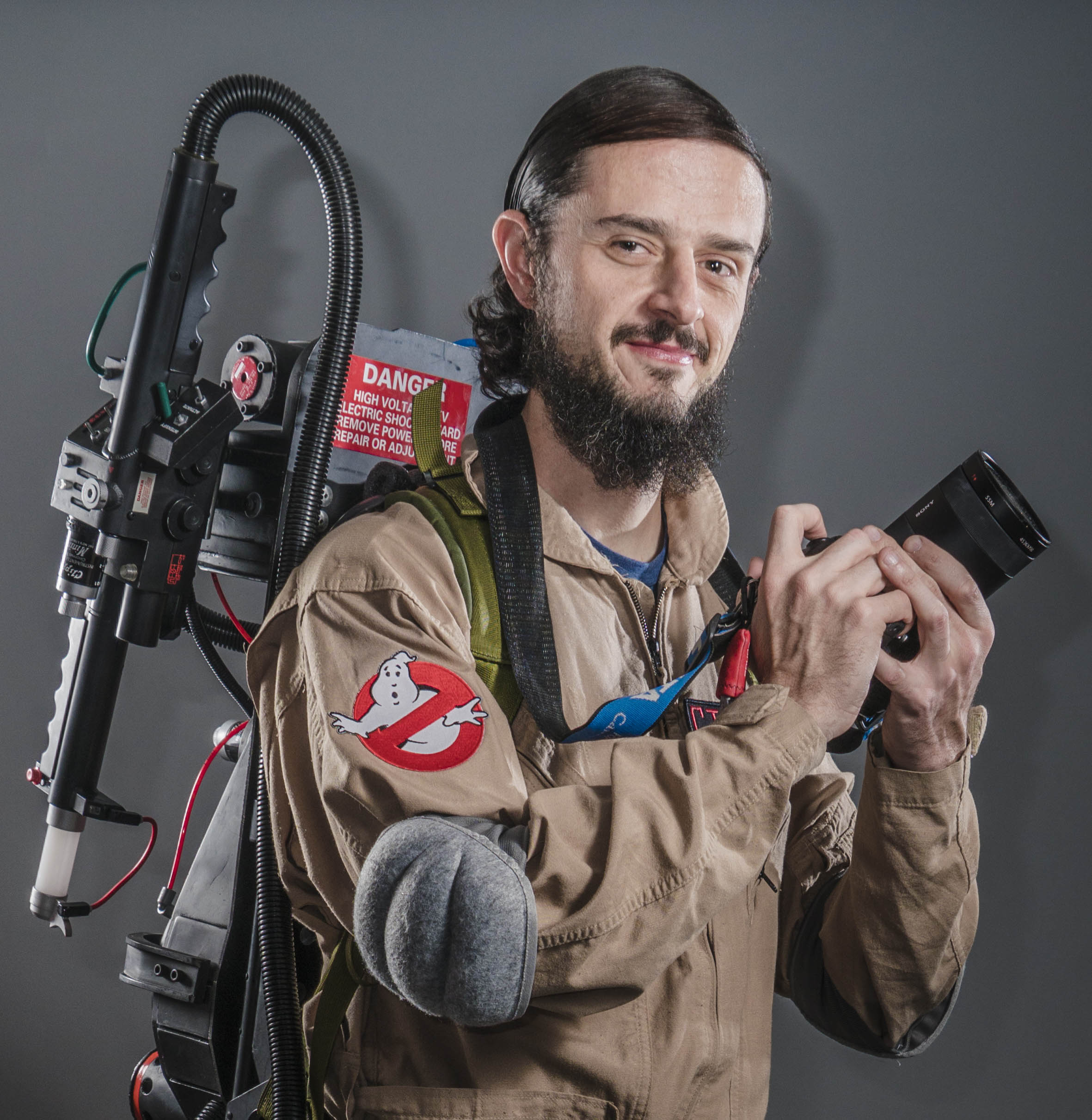 Listo para cazar o fotografiar fantasmas.