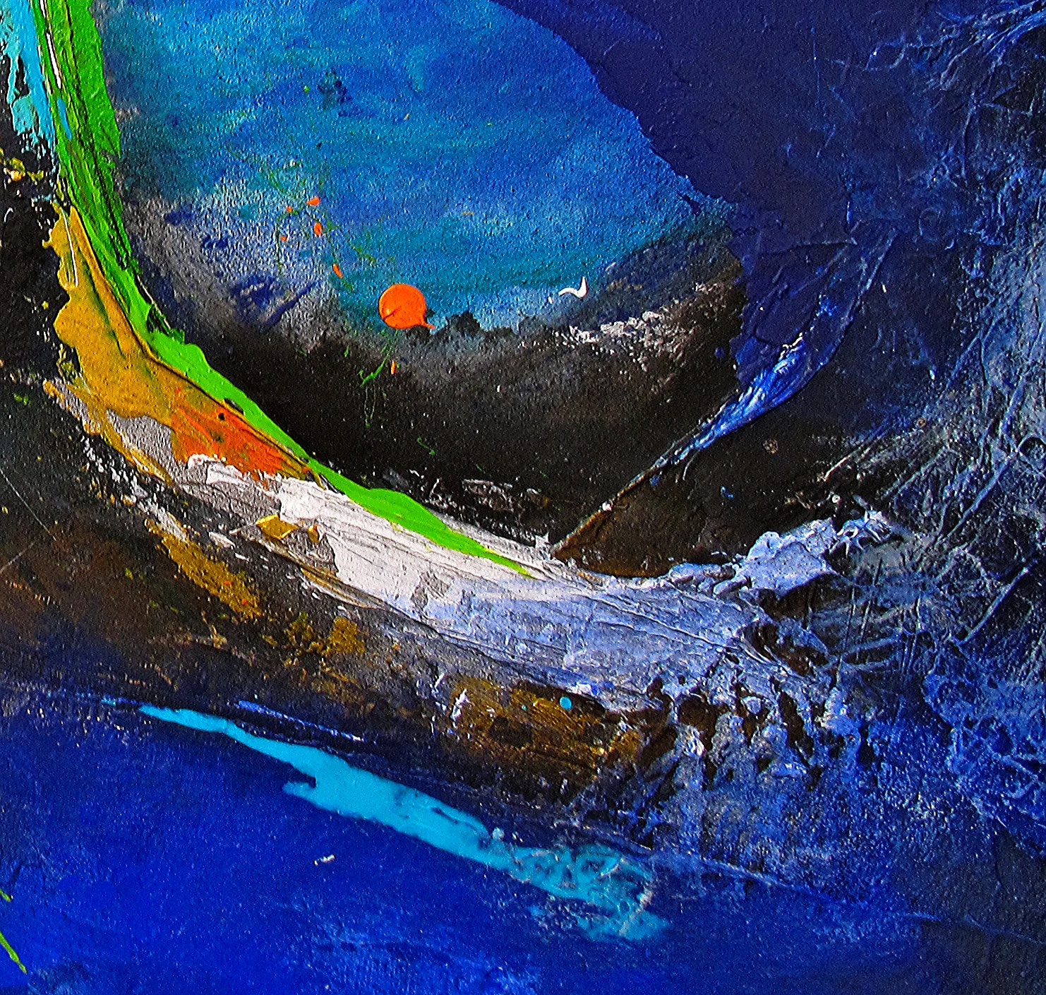 " Odyssey I " 24x24in | 60x60cm mixed media on Wood ©tamikobraun.com