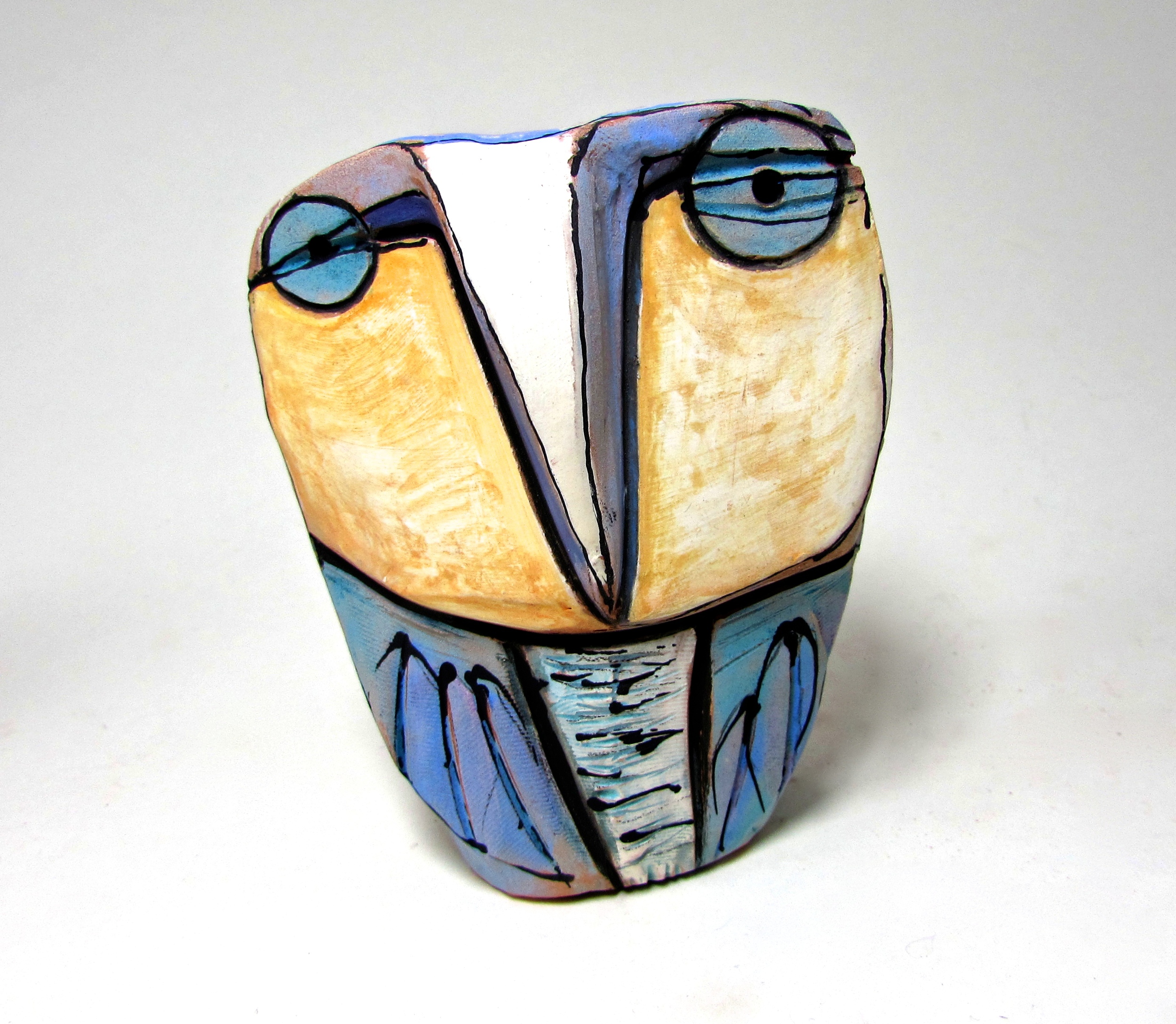 Owl Person Centered in the Beauty of this Moment, 4-1/2" tall
