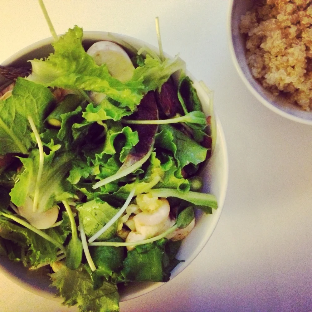 Salad + quinoa = the dinner of summer 