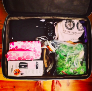 Yup, there's a blender in my suitcase.