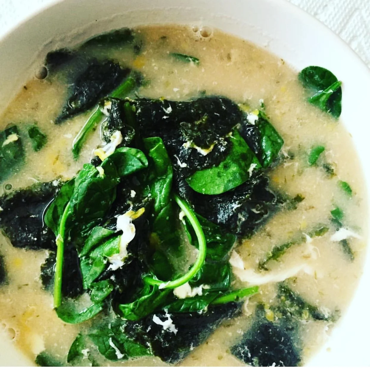 Healing Greens Soup from Robyn Youkilis (photo by me!)