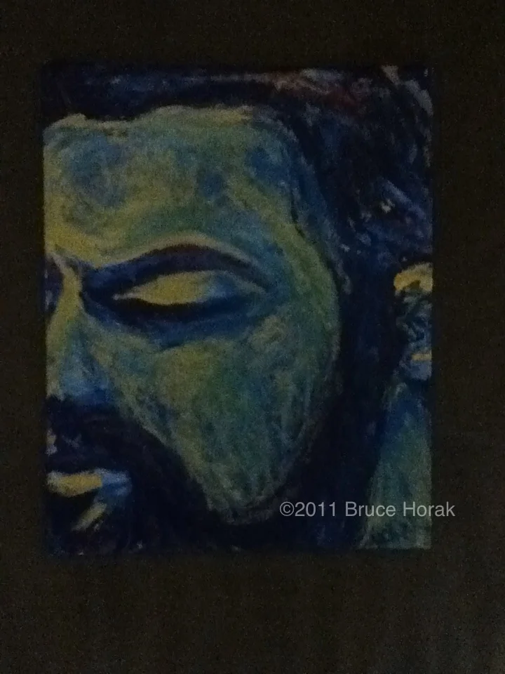 #127: Shaker Paleja, Acrylic on Canvass Board, 8x10