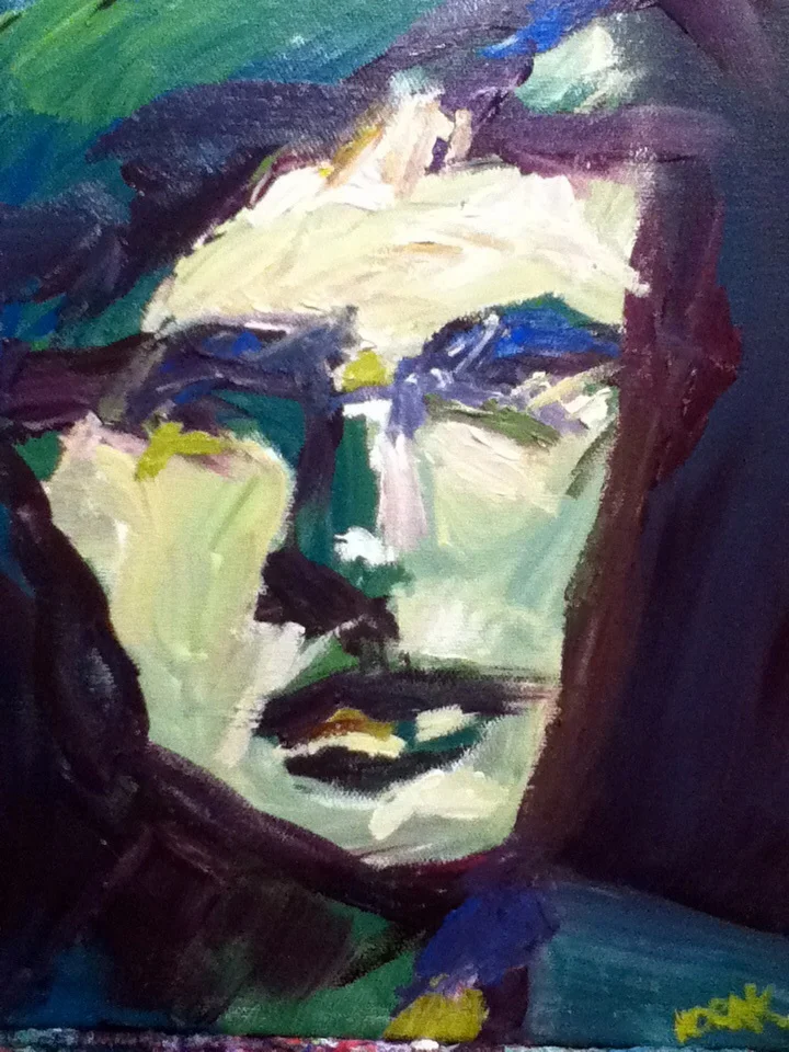 #197, Mary Chidley, Acrylic on Canvass, 8x10