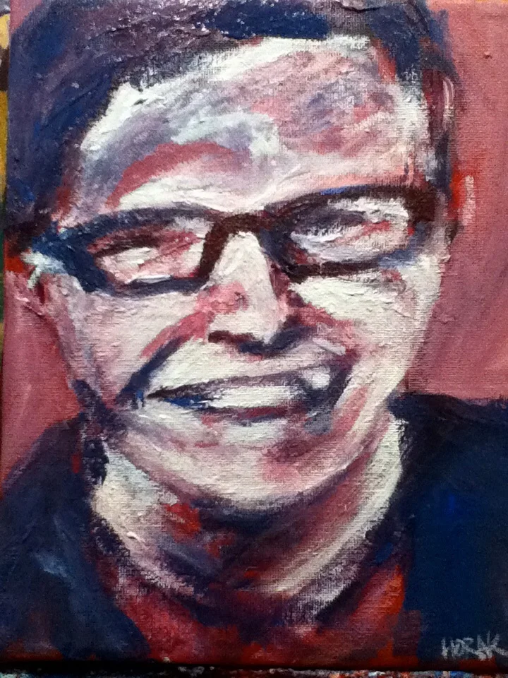 #208, Brandon Harris, Acrylic on Canvass, 8x10