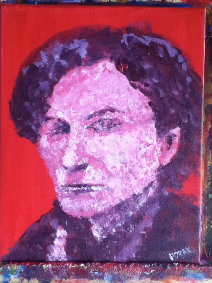 #216, Georgette Rothstein, Acrylic on Canvass, 8x10