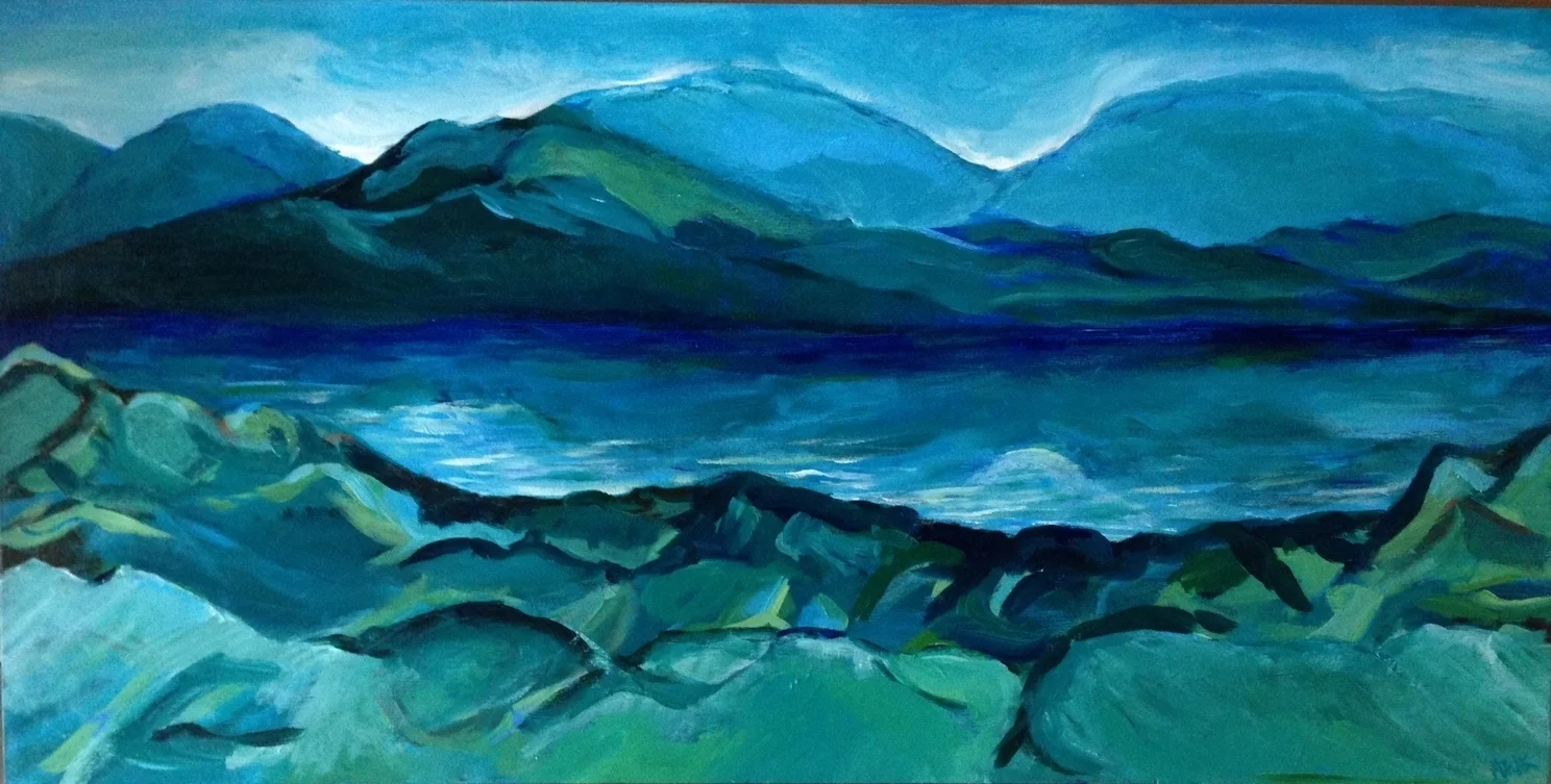 Alberta. Acrylic on Wood. 3'x1.5' Sold