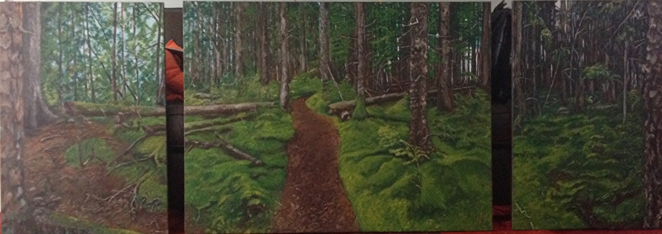 Tlell River Hike, Haida Gwaii. 9 ' x3'