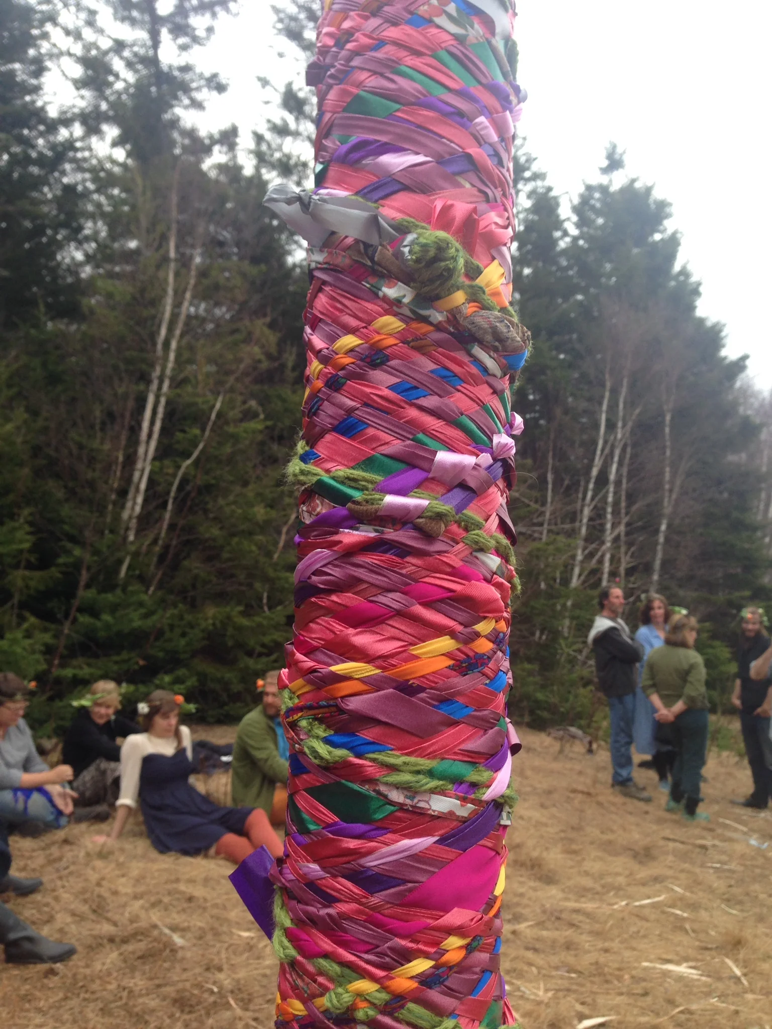 The MayPole..... complete. (tired dancers included)