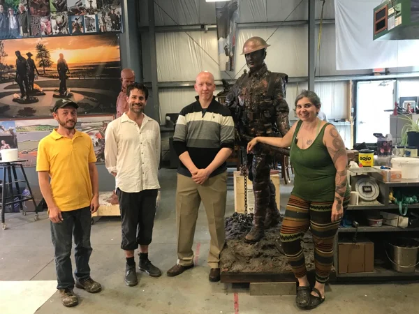 Had a tour of the iron foundry in NFLD. Artist and sculptor Morgan MacDonald gave the full tour and inspired