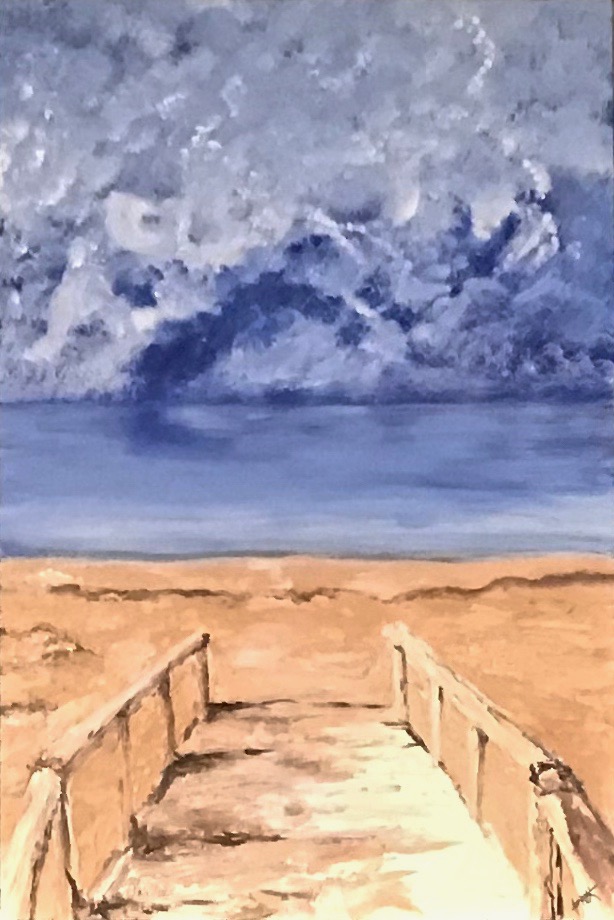 Nova Scotia Beach, Acrylic on Canvass, 2.5'x3', $2160. PopUp Price: $1296