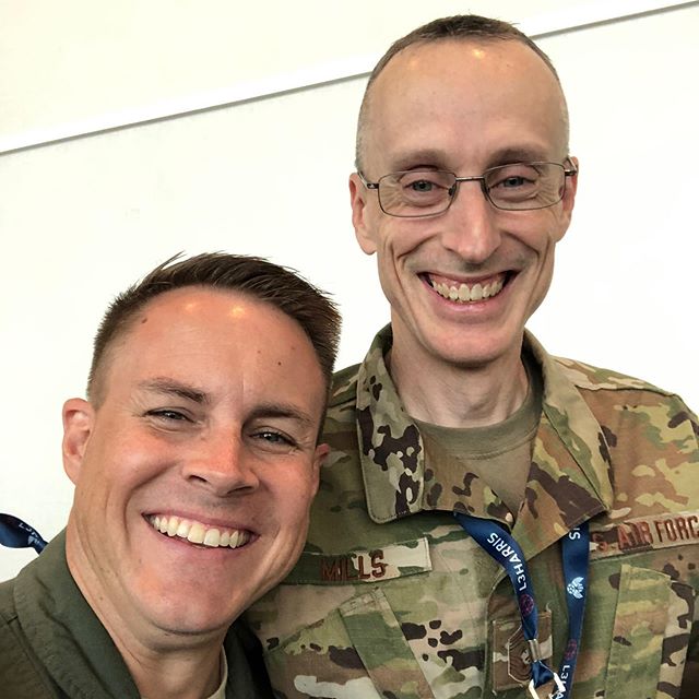 Chief Mills! So good to see you at AFA. I think you’ve grown a bit...must be the Alaskan Salmon. Great seeing you! @teamfairchild