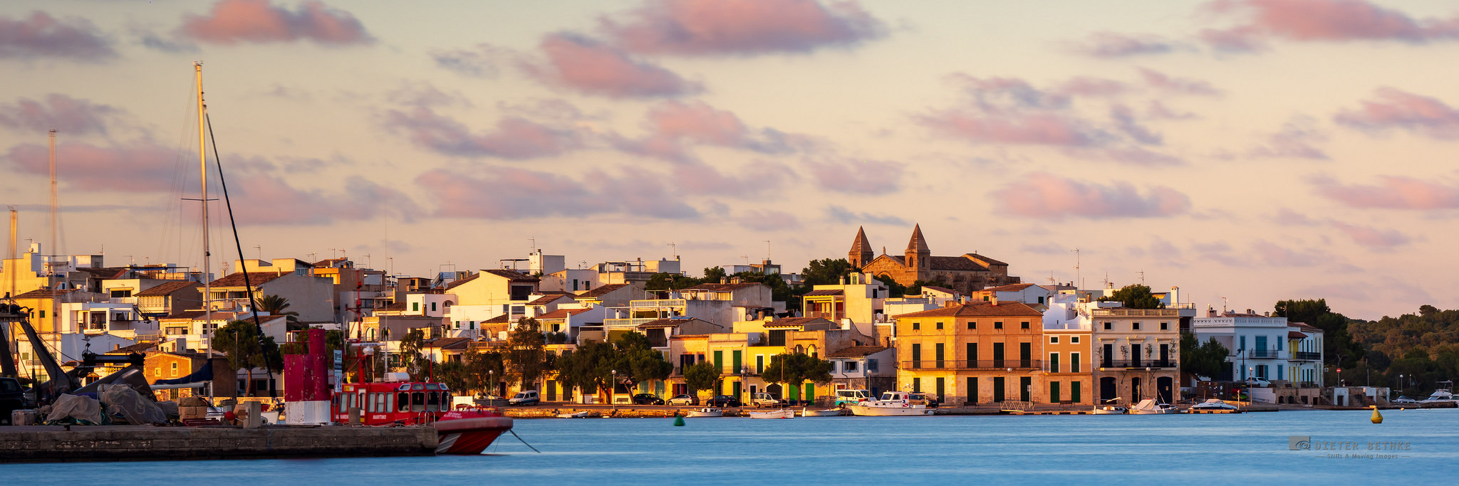 Portocolom in the evening glow