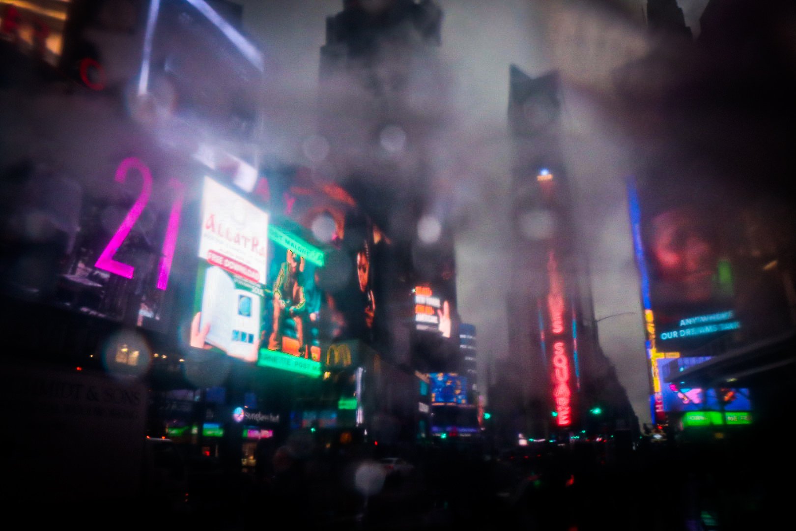  From the 1970s through the early 90s, Times Square was a hotspot of illicit activity, most notably the sex trade. Now, a tourist trap, the mythology of the "bad old days" of peep shows and porn theatres continue to stir the imagination. Like Times S