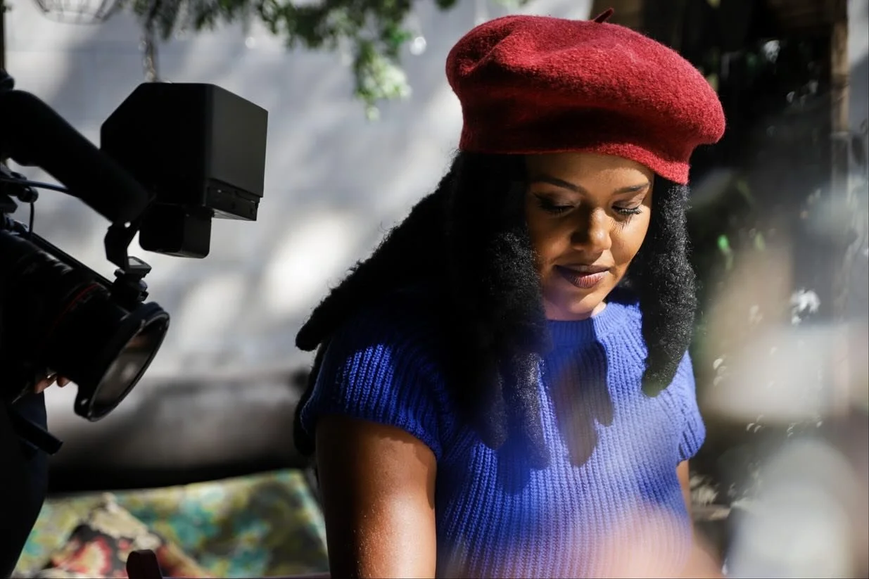 Sharing a few behind the scenes shots from @stoop.stories latest short film, a conversation between Aleathea and Ariam. I am excited to be a new photographer with the Stoop Collective. Stoop Stories connects New York City neighbors across generations
