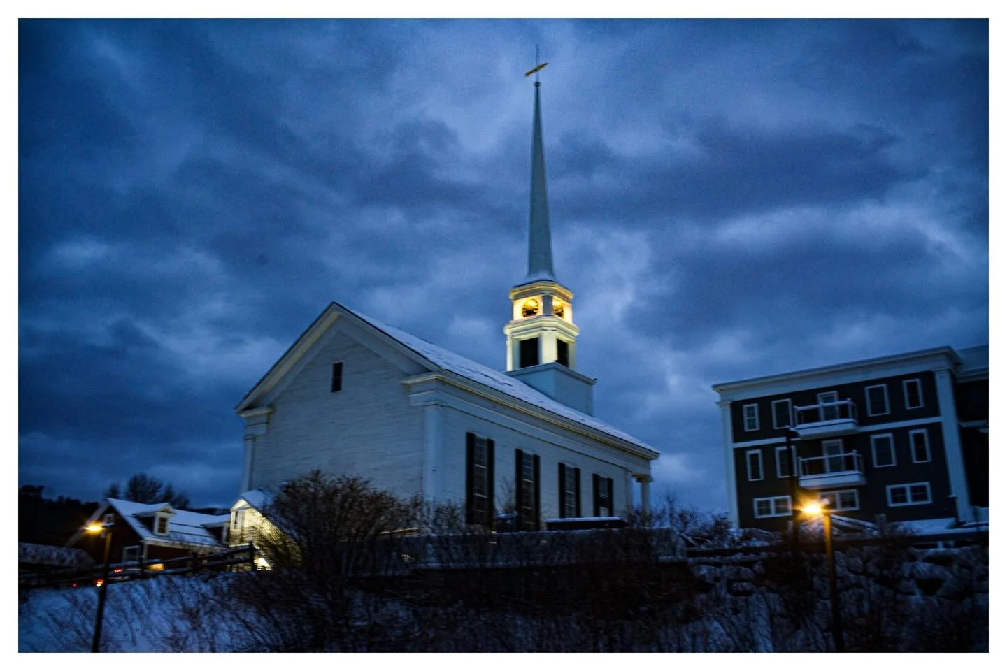 First light, Christmas morning. Stowe, Vermont. #merrychristmas