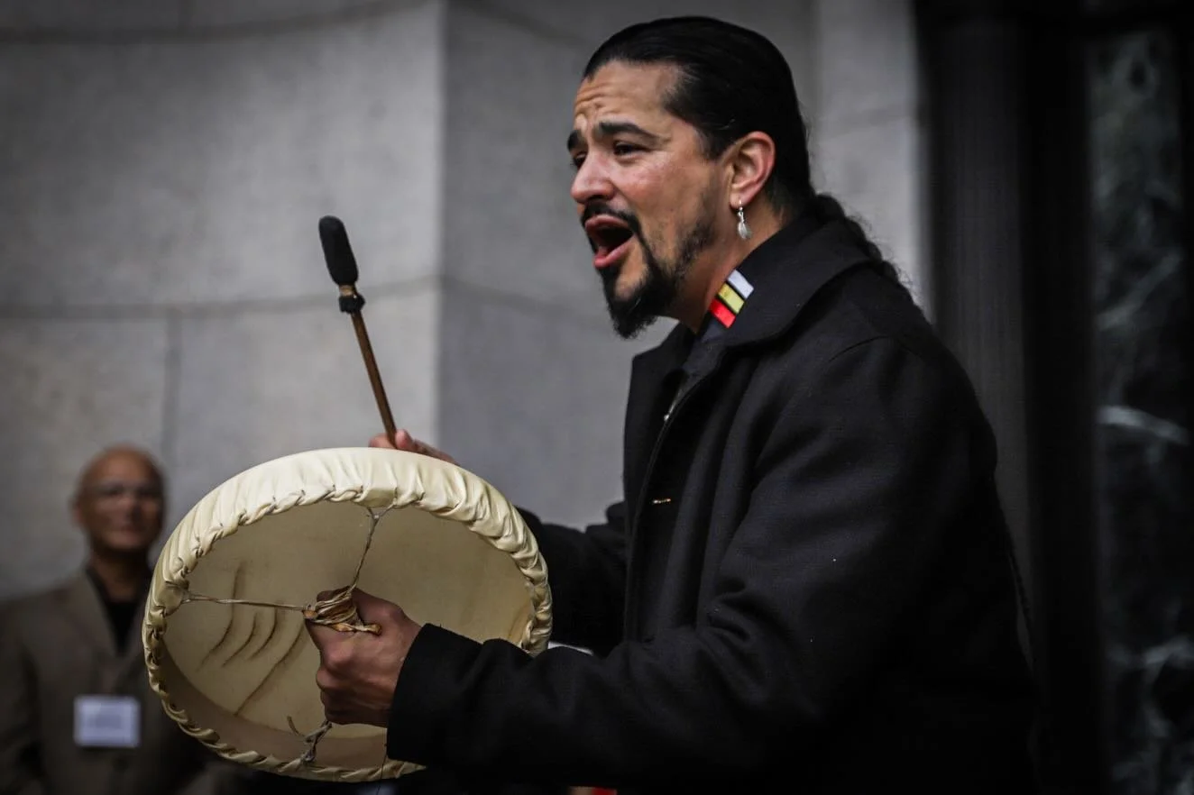 Indigenous community members from Guam arrive in NYC to take their ancestors home for a proper burial.

These images are from today&rsquo;s repatriation ceremony at the American Museum of Natural History. The museum is working to actively repatriate 