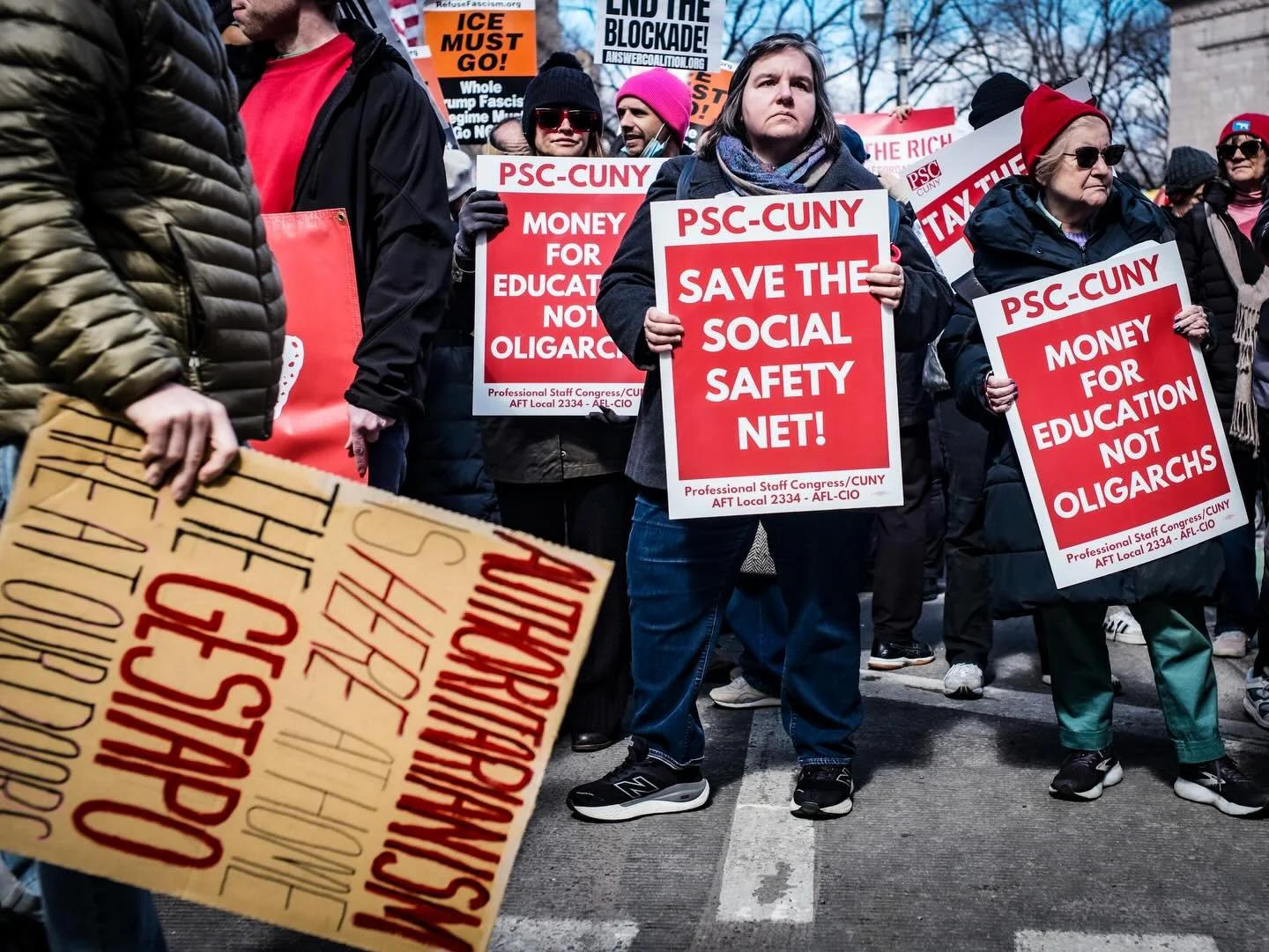 From today&rsquo;s No Kings! protest in midtown, Manhattan. Tens of thousands turned out. This was one of many protests happening nationwide. 

#nokings #nycprotest #protest
