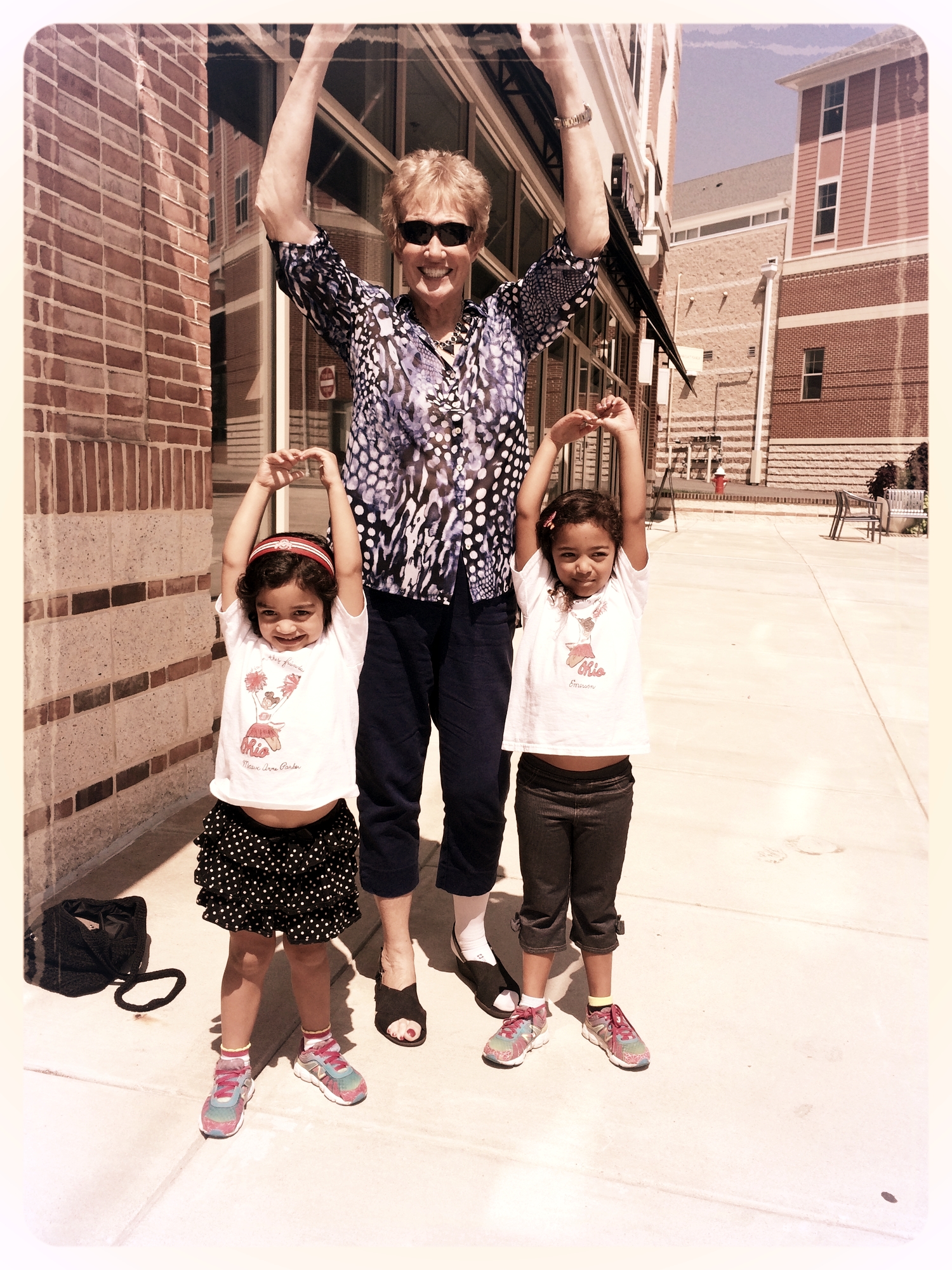 Jane Fawcett-Hoover had a blast sharing her Buckeye memories with my daughters.