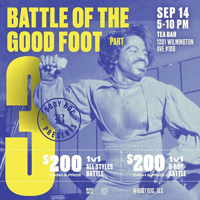 ‼️ SEPTEMBER 14: Save the date! ‼️ Battle of the Good Foot pt.3 - It&rsquo;s that time of year again to boogie outside, sip on some boba and have some fun in the sun 💀🌴
&bull; 1v1 All Styles Battle
&bull; 1v1 Breaking Battle
&bull; Special Exhibiti