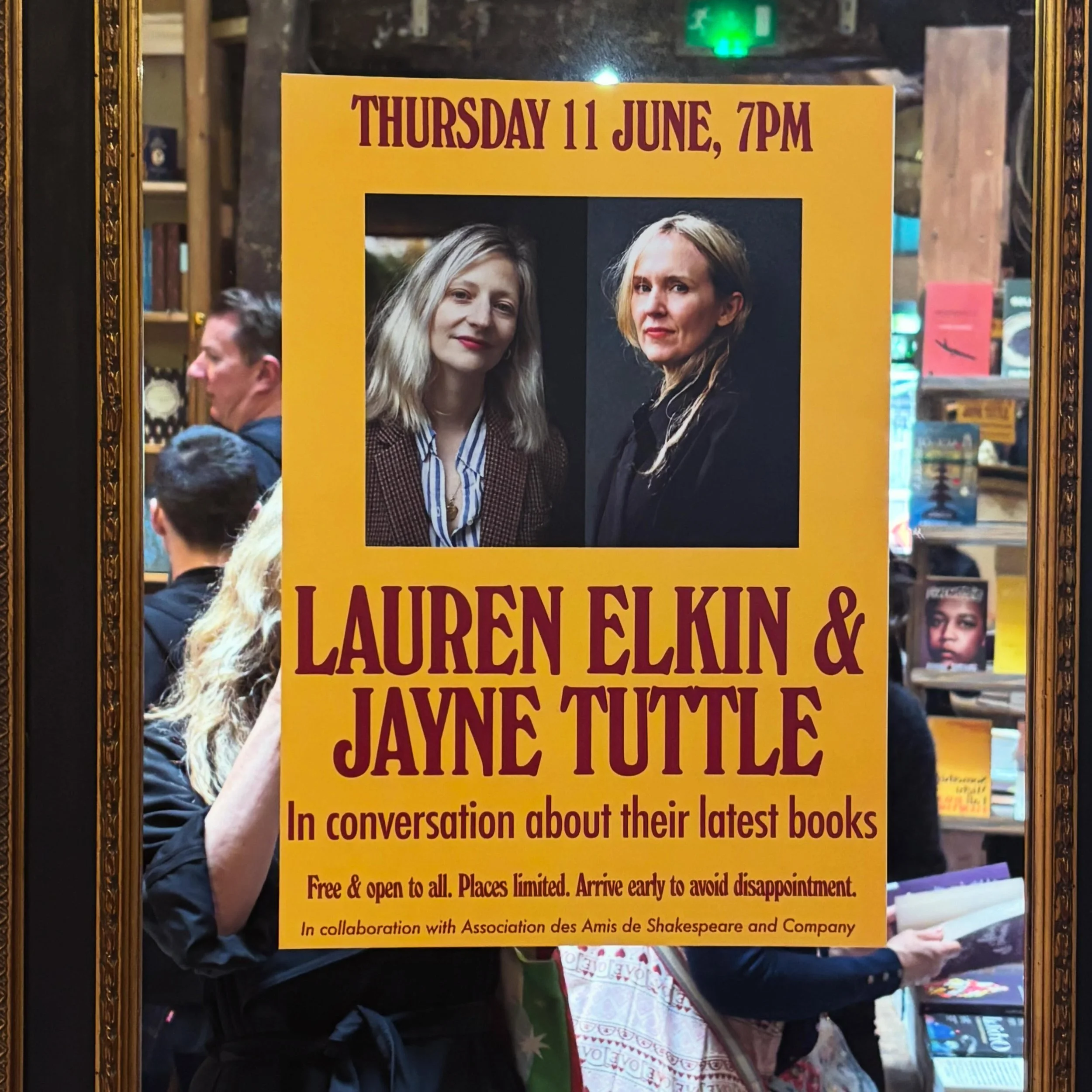 You&rsquo;re not allowed to take photos in Shakespeare but whoops I did and I got told off which is right, though I squeaked &lsquo;that&rsquo;s me!&rsquo; but i couldn&rsquo;t help capturing Lauren and I looking at myself from the mirror, surreal mo