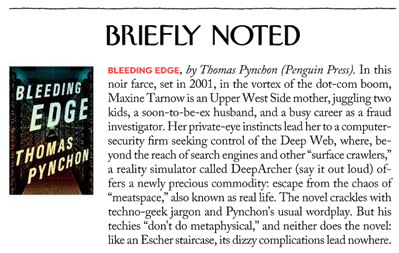 The new "Briefly Noted"