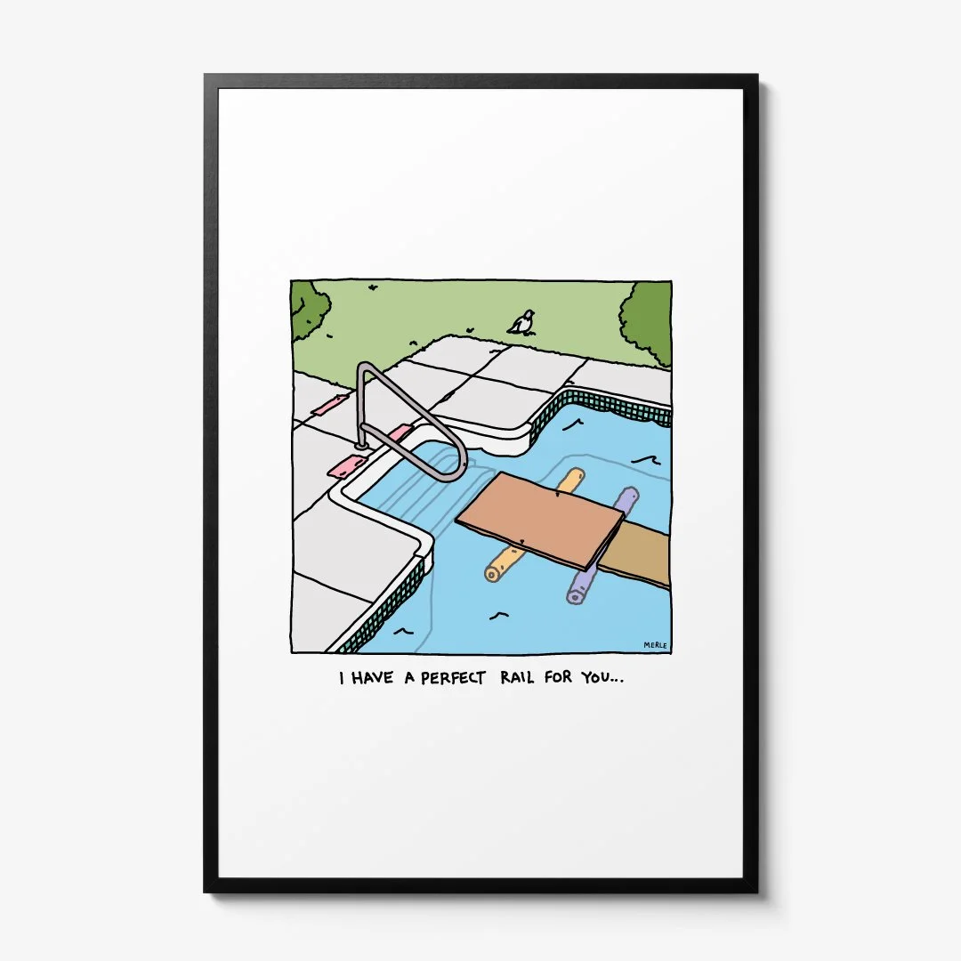 Perfect Pool Rail Print
