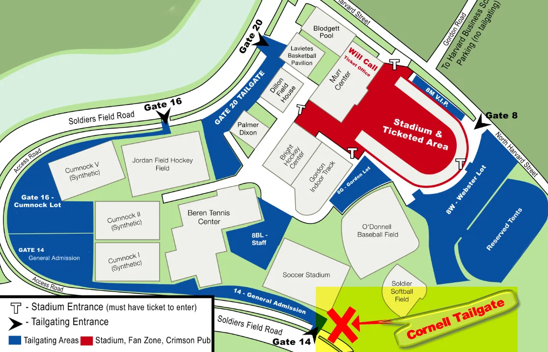 Our tailgate tent and food will be to the right of the Gate 14 entrance.