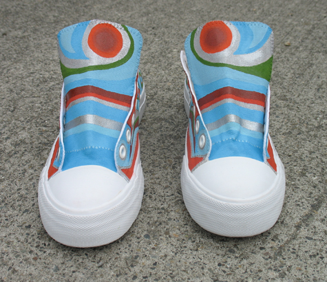 80th Birthday Painted Canvas Shoes (Copy)