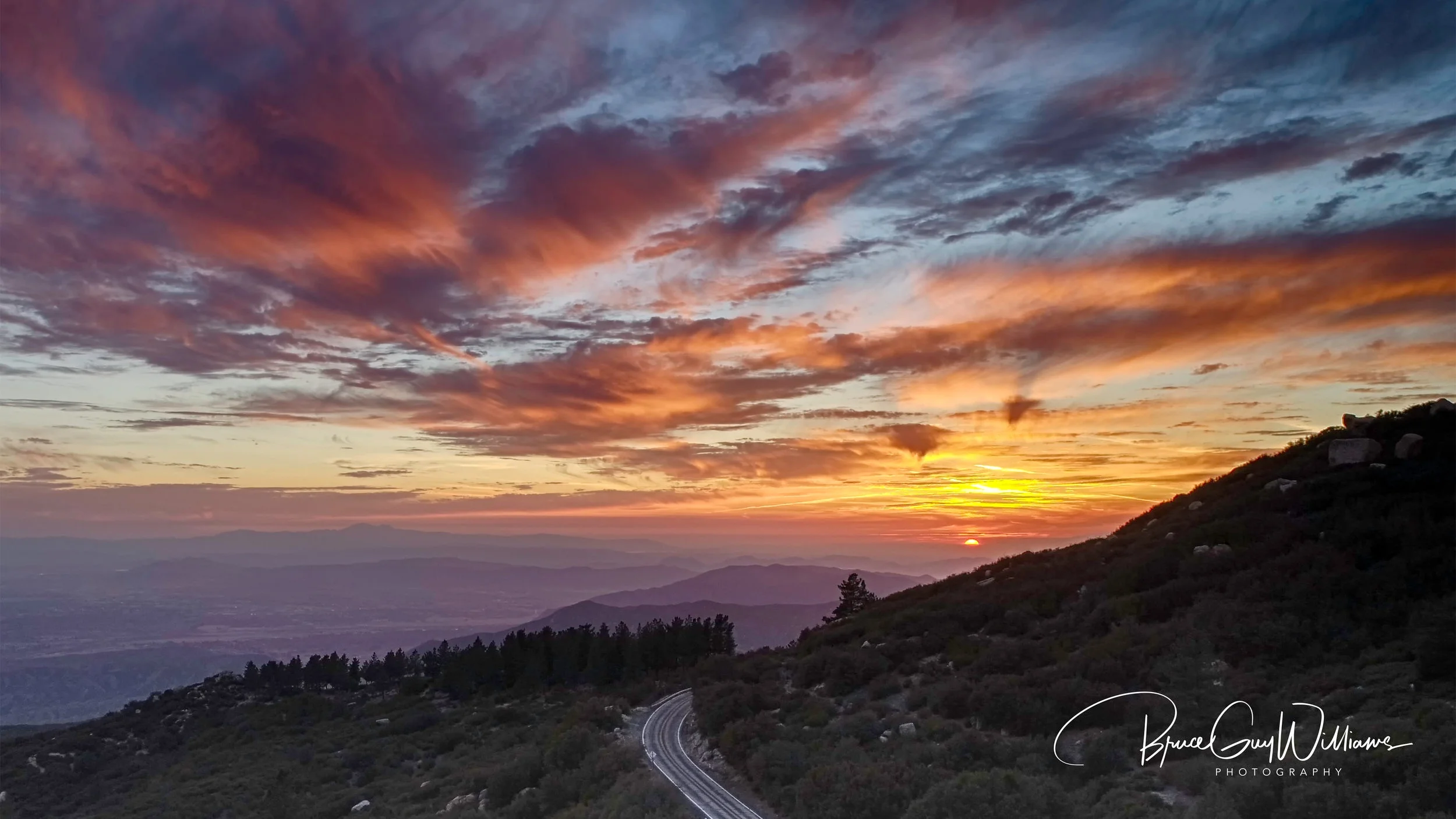 Sunset from Highway 243