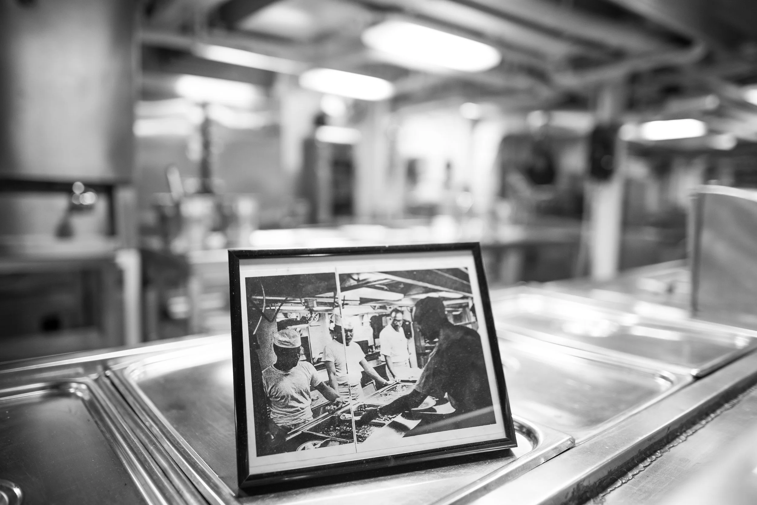 Not sure how old this photo of sailors in the kitchen was but this was the same place it was taken in (it's hard to tell because of the blur, forgive me please). 
