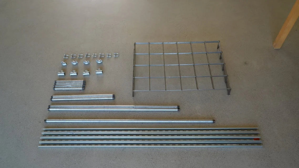 If you've ever built an Ikea bookcase, the idea is the same: all parts are labeled and ready to assemble.