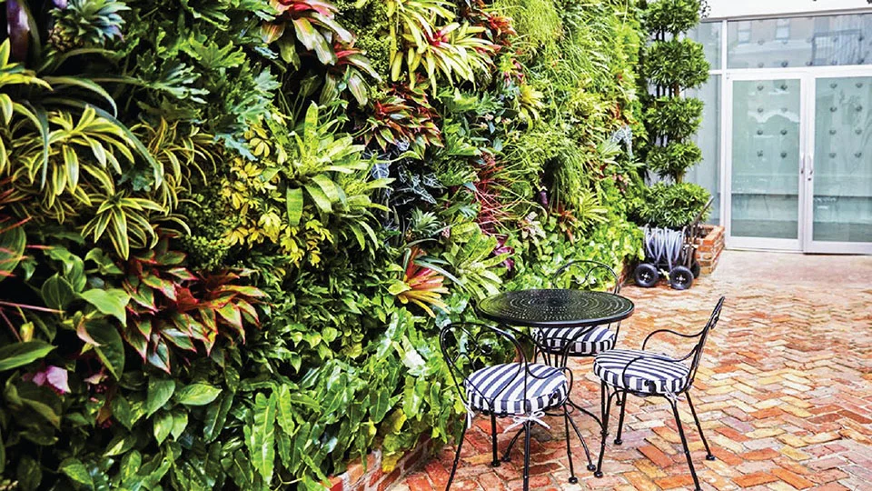 Florafelt Living Wall by Truvine Design for Chrome Hearts Miami.
