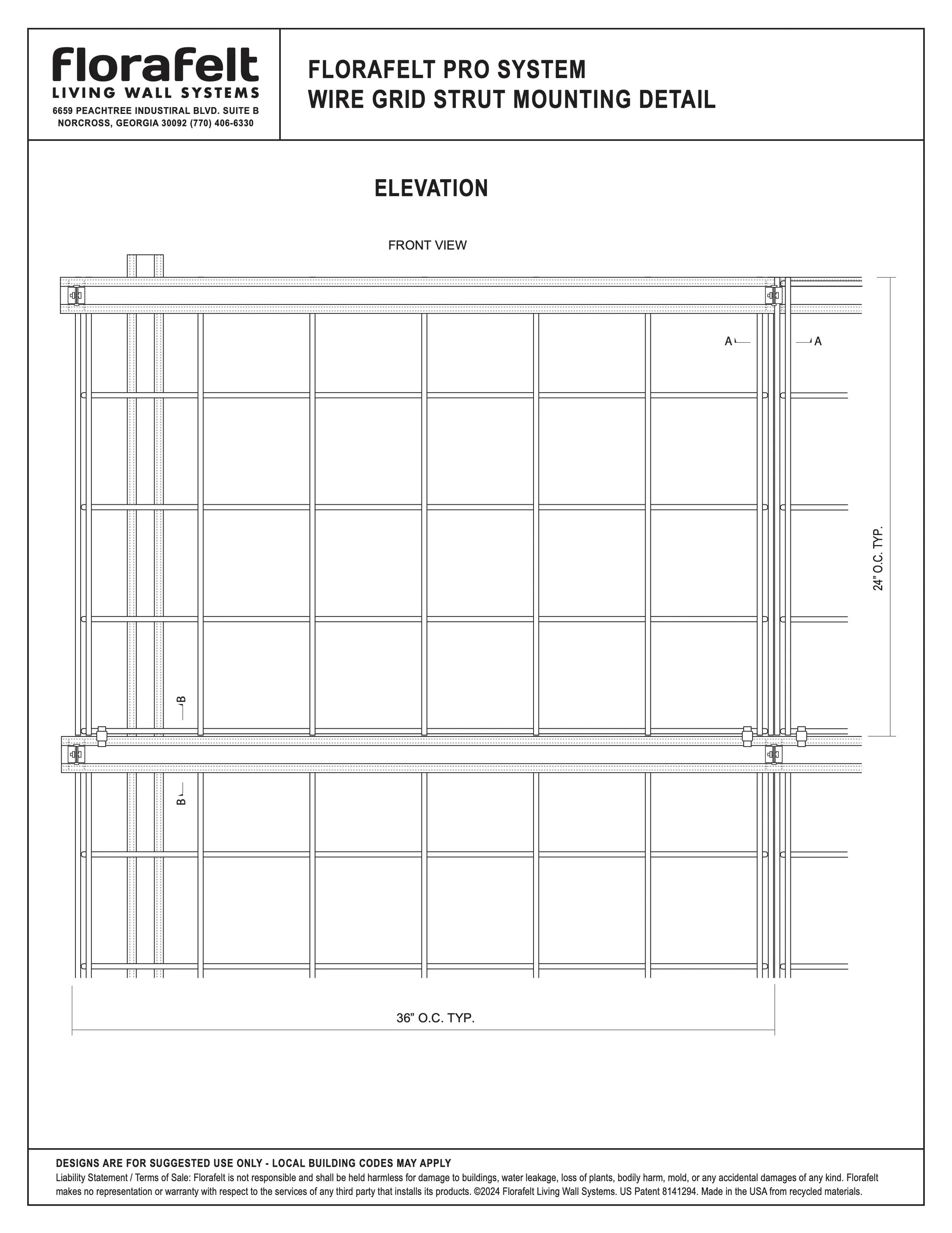 Florafelt | Guides | Wire Grid Mounting — Florafelt Living Wall Systems