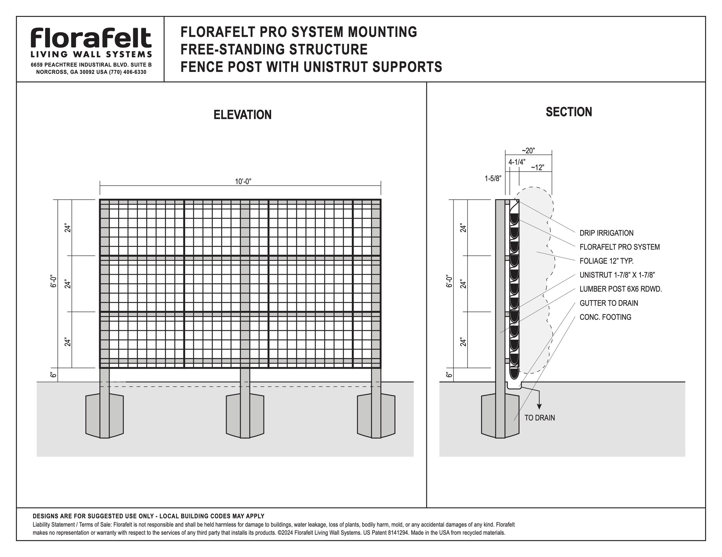Florafelt | Guides | Wire Grid Mounting — Florafelt Living Wall Systems