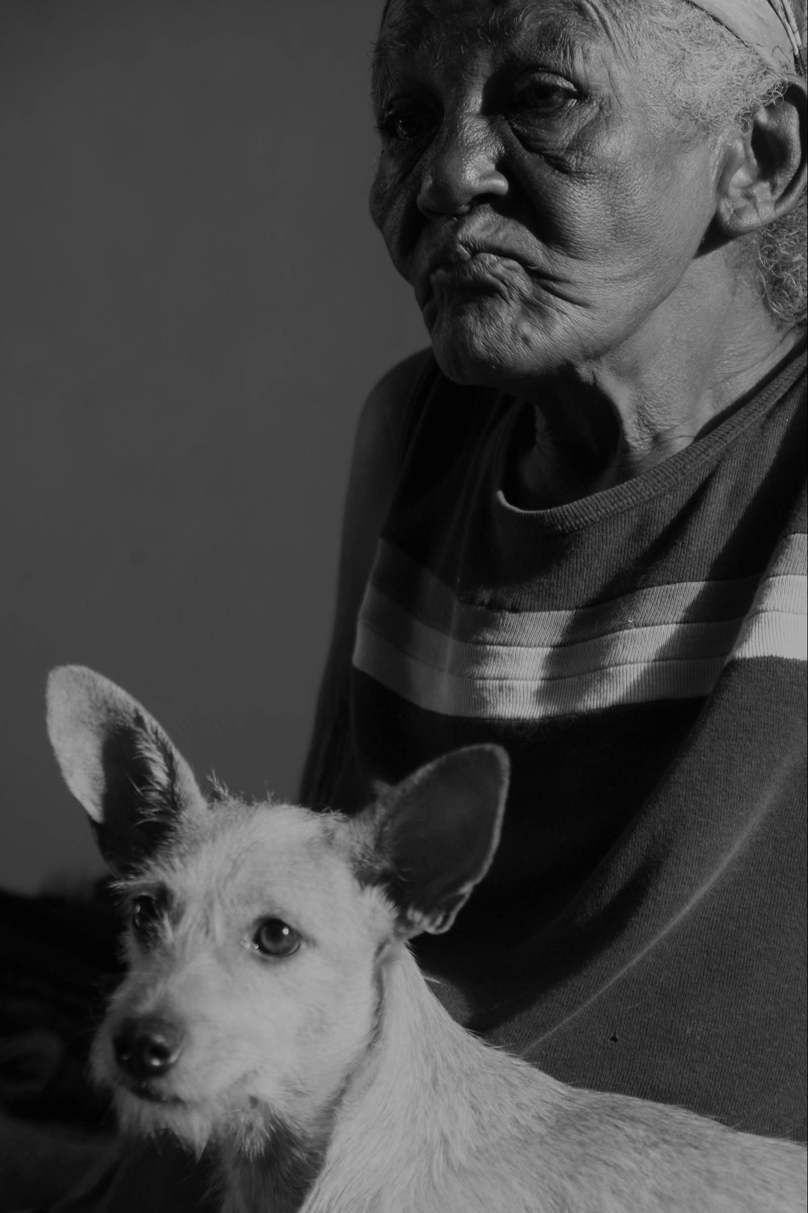 Mayito’s mom and her dog