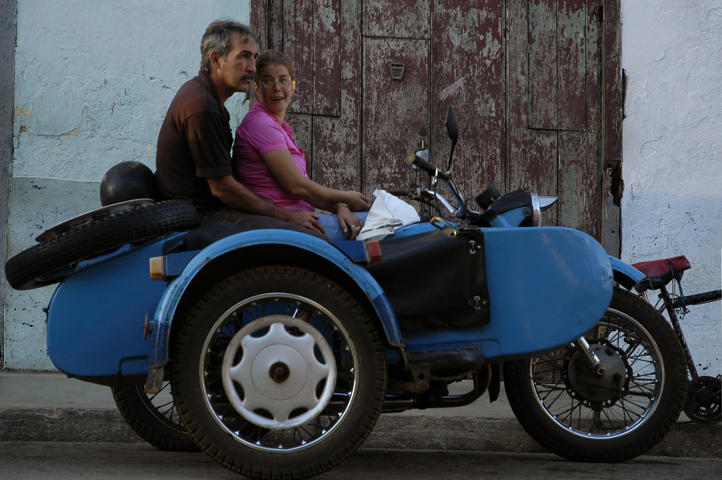 Retrato con sidecar