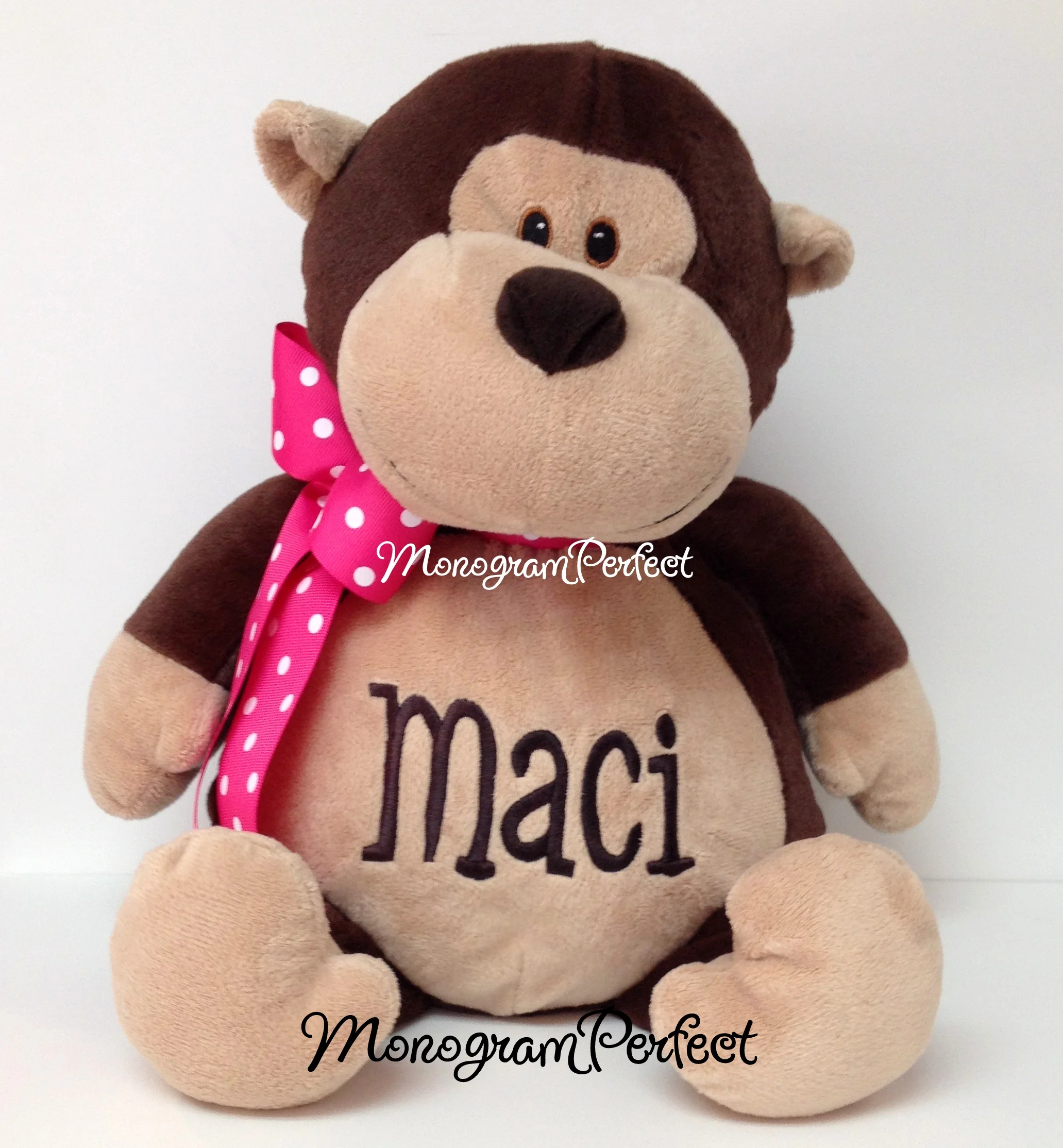 personalized monkey stuffed animal