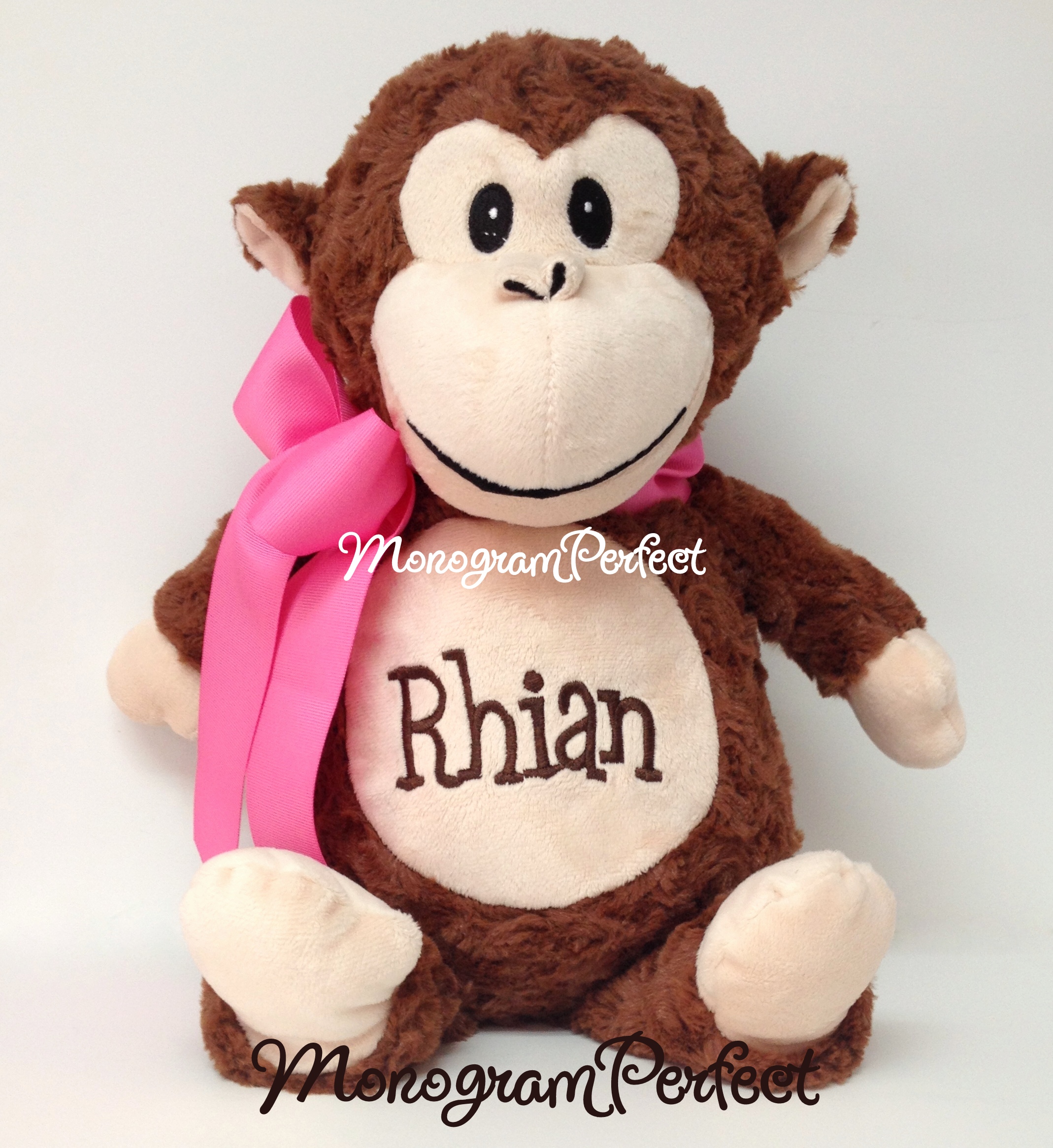 Personalized Monkey Stuffed Animal Monogramperfect Personalized Monkey Stuffed Animal