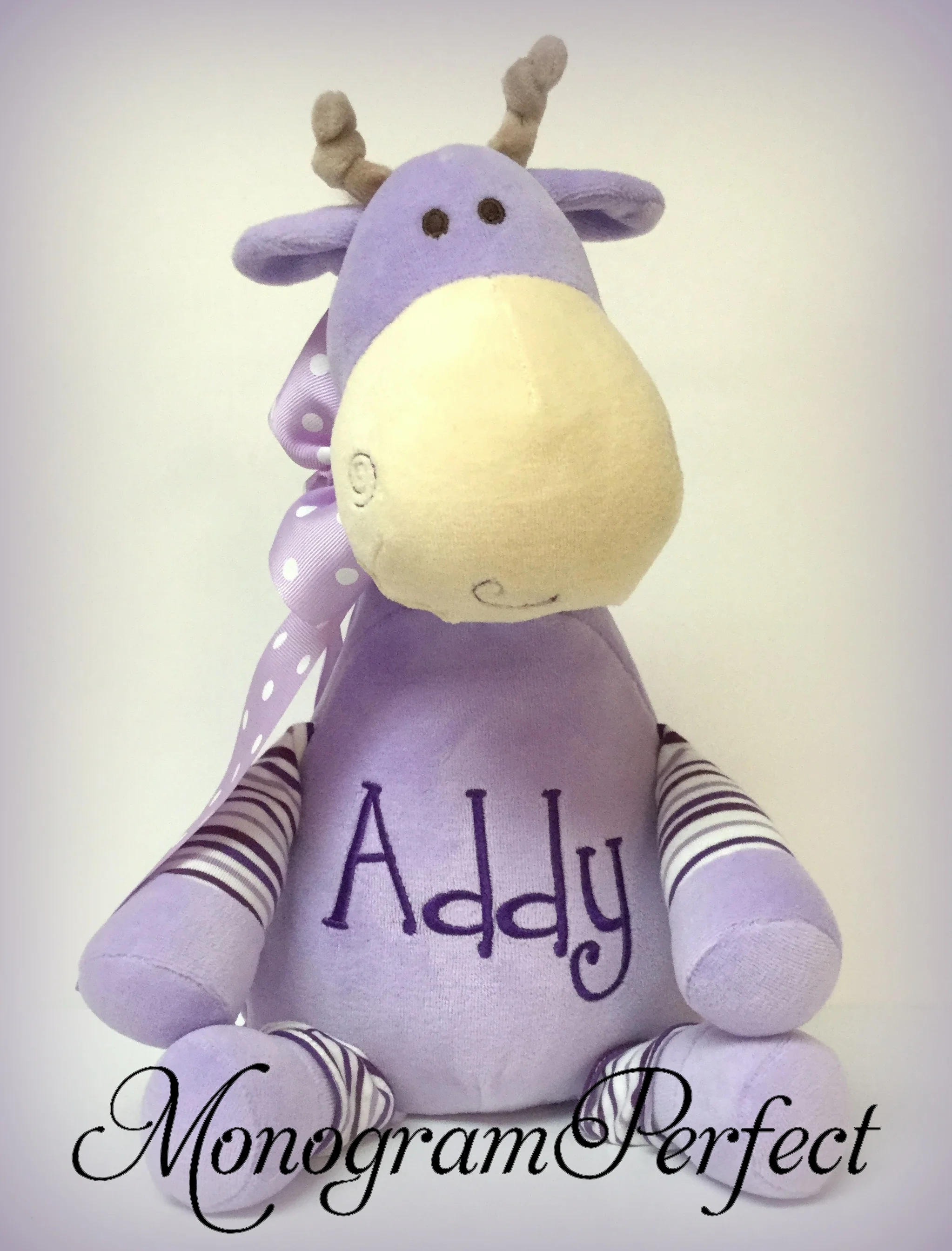 purple giraffe stuffed animal